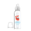 Dr. Browns Milestones Narrow Sippy Bottle, 100% Silicone Soft Sippy Spout, 8Oz/250Ml, Fox, 6M+