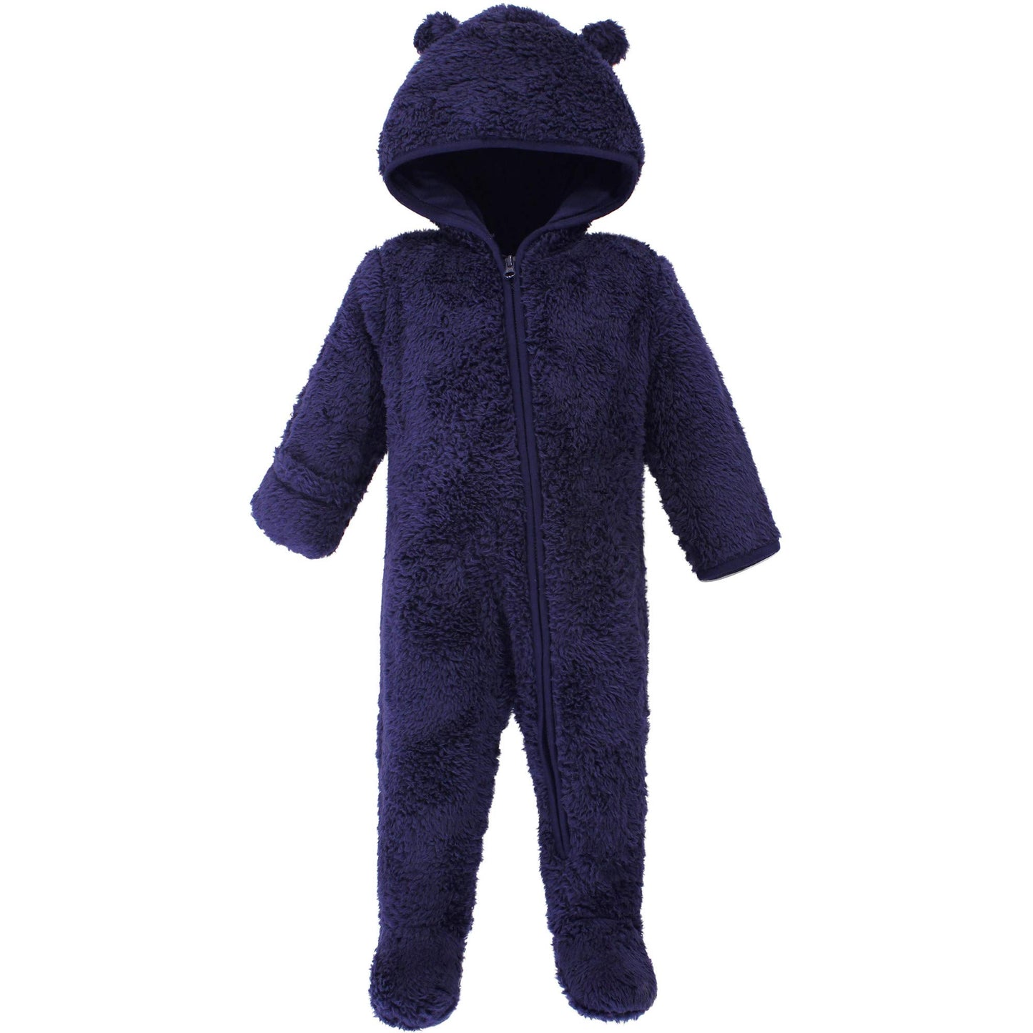 Hudson Baby Unisex Baby Fleece Sleep And Play, Navy Bear, 18-24 Months