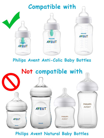 Sippy Cup Soft Conversion Kit For Philips Avent Anti-Colic Baby Bottle, Toddler Transition Kit With Silicone Sippy Spout Nipple,