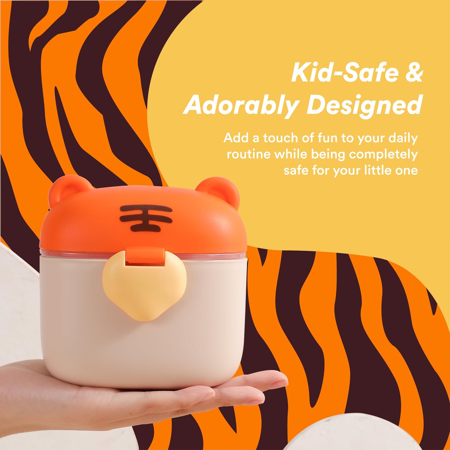 Liname Milk Formula Container - Powdered Milk And Baby Formula Dispenser, Baby-Safe Bpa-Free Travel Food Storage With Strap Hand