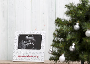 Little Holly Special Delivery Christmas Sonogram Frame, Baby Ultrasound Photo Frame, Baby Announcement Gift, Baby Holiday Keepsa