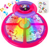 Unicorn Sit and Spin, GODELAIF Sit and Spin Toy 360 Spinning Stool Seat Sensory Toys Christmas Birthday Gift with Music & LED Li