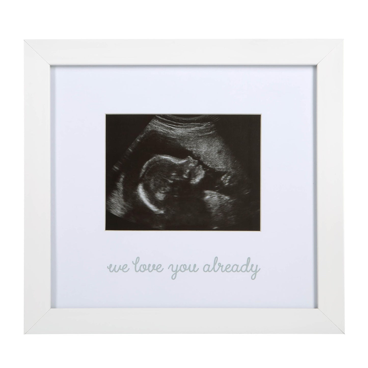 Kate & Milo We Love You Already Ultrasound Picture Frame, Keepsake Sonogram Display, Ideal Gift for Expecting Parents and Pregna