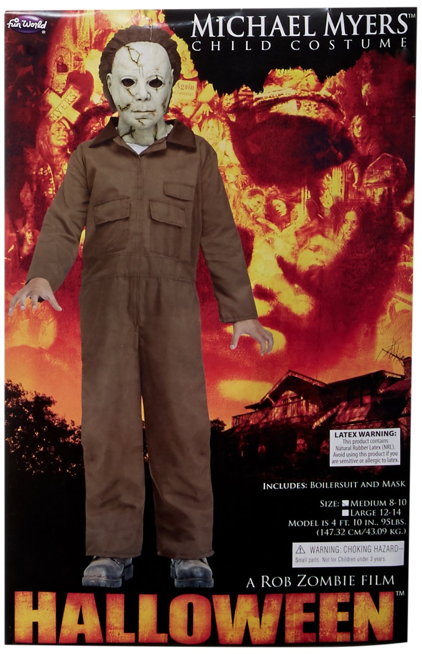 Fun World Licensed Michael Myers Costume, Medium 8-10, Multicolor