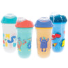 Nuby No Spill Insulated Transition Cup With Soft Rim Spout | 9 Oz/ 270 Ml | 2 Pack: Aqua Animals & White Shapes Or Blue Dinosaur