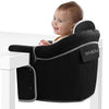 Elegant Faux Leather Hook On High Chair for Table - Clip On High Chair to Table, Portable High Chair for Travel, High Chairs for