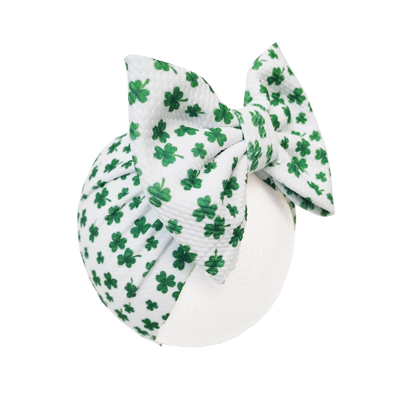 Lddcx Green Baby Bow Headbands Hair Bow For Girts Toddler Baby Shamrock Headband Bows 6-24 Months.(Fd104-Green)