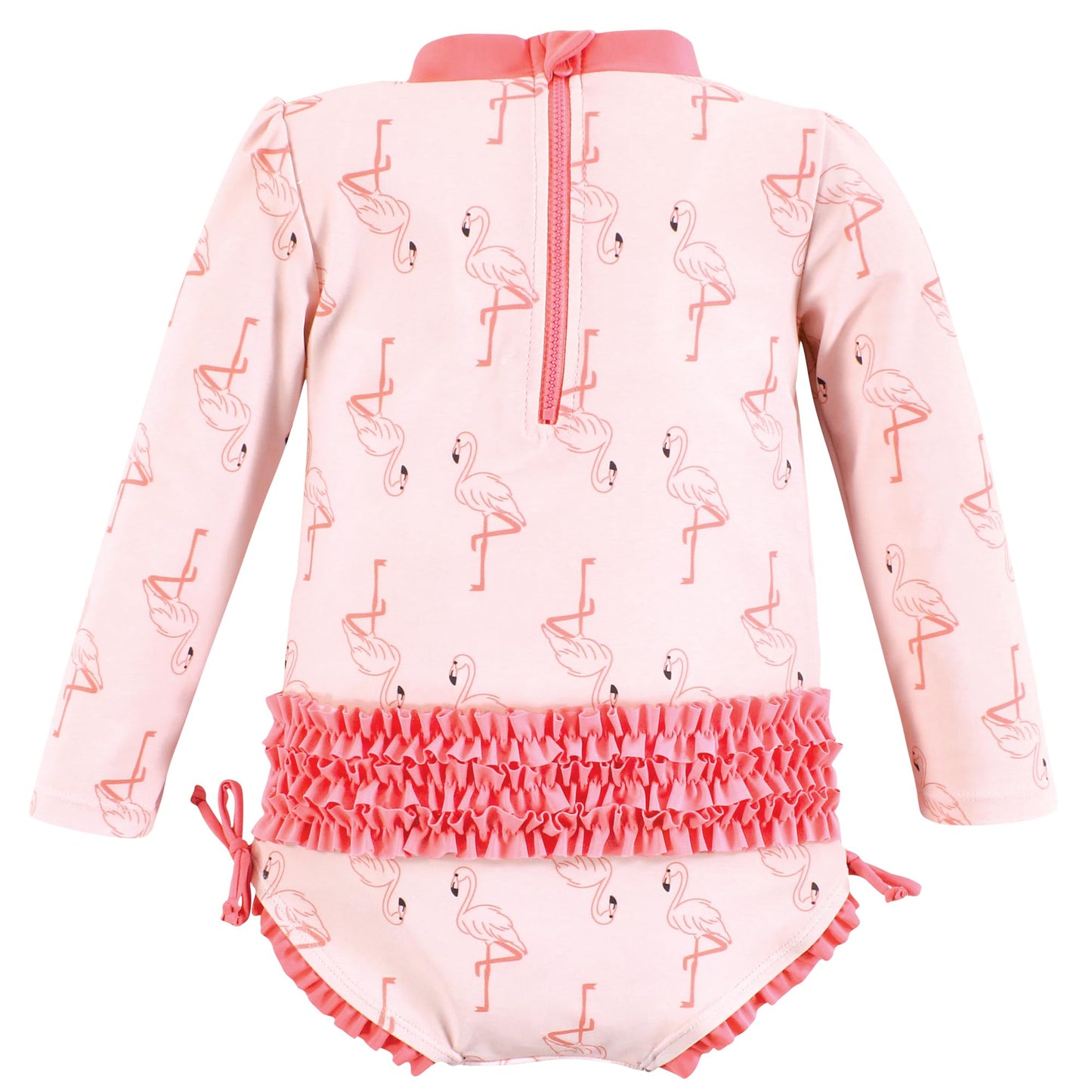 Hudson Baby Baby Girl'S Toddler Swimsuit, Pink Flamingo
