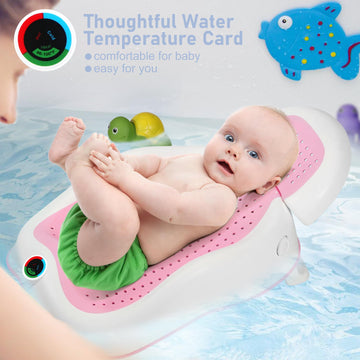Baby Bath Support Newborn Bathtub With Thermometer,Foldable Baby Tubs For Newborns Baby Bathtub,Sink Baby Bath Tub For Newborn T
