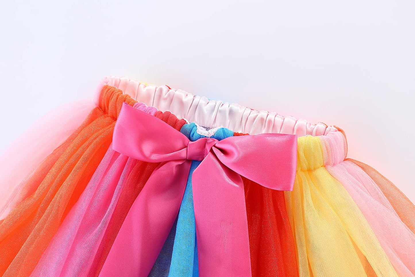 Mud Kingdom Baby Girls Birthday Clothes Set 1 Year Gifts Party T-Shirt And Tulle Skirt Outfit Rainbow 12 Months