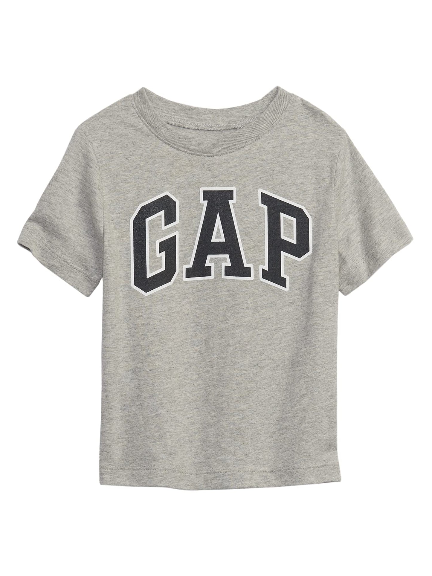 GAP Baby Boys Short Sleeve Logo T-Shirt T Shirt, Light Heather Grey B08, 3T US