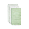 Nana Baby Burp Cloths | 100% Organic Muslin Cotton | Set Of 3 (Pistachio/Cream)