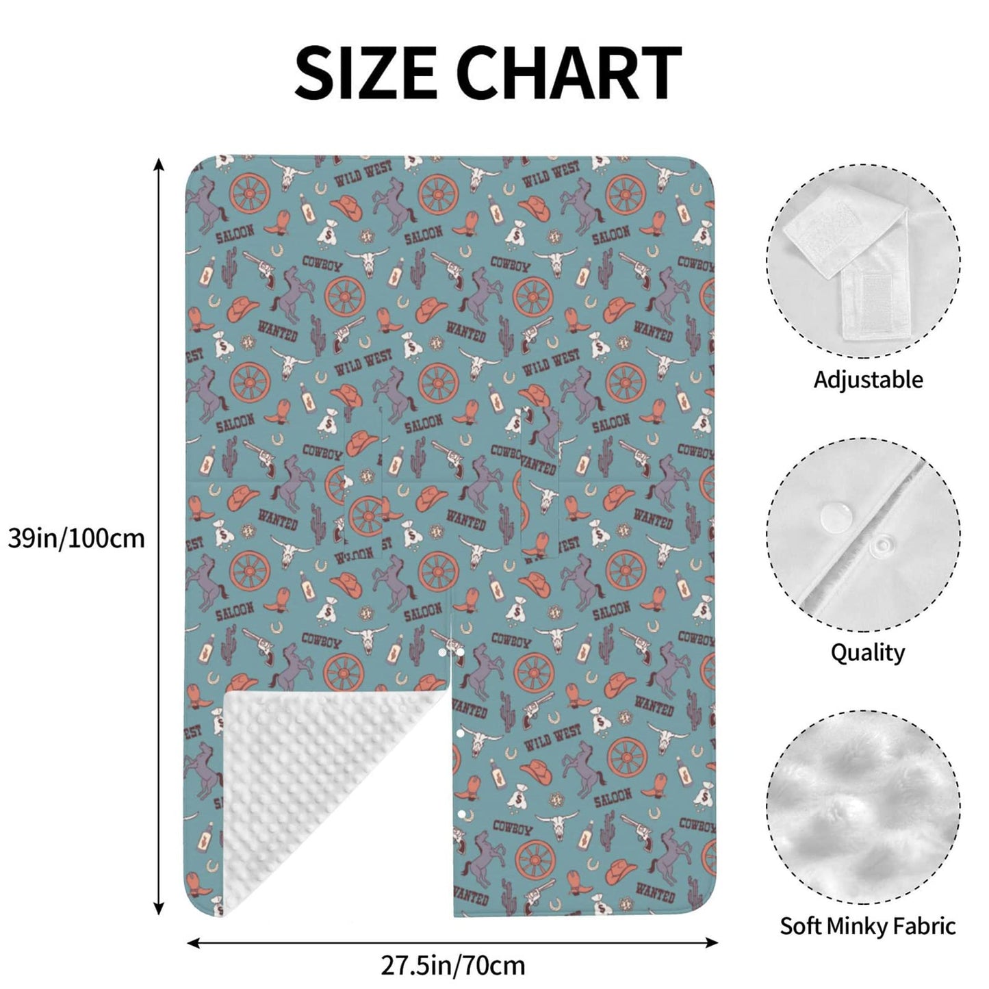 Mcewoel Western Car Seat Cover For Baby In Winter Summer, Nursing Cover For Mom, Western Stuff For Baby Boys Girls