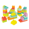 Infantino Super Soft 1st Building Blocks Jumbo Playset - Soft Blocks for Babies and Toddlers, Perfect for Stacking, Squishing, a