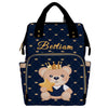 DIYKST Custom Diaper Bag for Boys with Name Customized, Personalized Diaper Backpack for Mom/Women, Large Capacity Diaper Bag fo