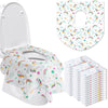 50 Packs Disposable Toilet Seat Covers Extra Large Individually Wrapped for Kids and Adults, Portable Non Slip Waterproof Potty