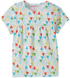 Zutano Baby Girls Triangulum S/Peasant Top, Multi, 6 Months