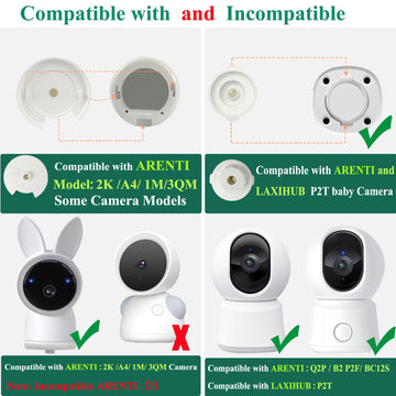 Derebir Baby Monitor Mount Stand Only Compatible With Arenti 2K /A4/1M/3Qm/ P2Q/ B2 Baby Monitor, Baby Camera Mount Holder,Baby