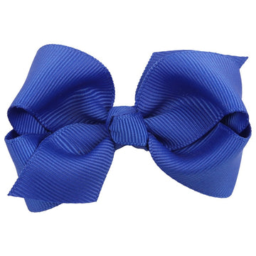 Zoonai 3 Inch Baby Girl Hair Bows Boutique Hair Clip Teens Toddlers Hairpin Headwear - Set Of 2 (Blue)