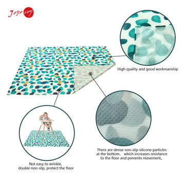 Joyo Roy 135X140 Cm Baby Floor Mat Splat Mat High Chair Mat Waterproof Mat Play Mat For Toddlers Splat Mat For Under High Chair
