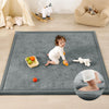 PaPaMat 1.3 Thick Foam Baby Play Mat Extra Large 79x158, Basic Padded Plush Tummy Time Crawling Mat, Non-Slip Support Area Rug f