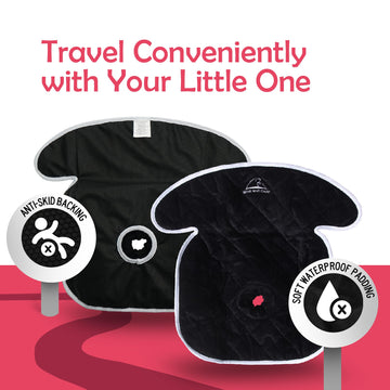 Bear And Care - Piddle Pads - Strollers, Bouncers & Car Seat Pad, Waterproof & Machine-Washable Cover On Car Potty For Toddler,