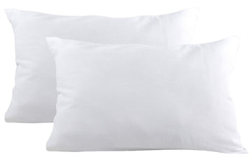 Bb My Best Buddy Toddler Kids Pillowcase For Boys And Girls - White - Two Pack - 100% Twill Cotton - 13X18 Shrinks To Fit - Enve