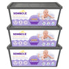 SOHBCLE Refills Compatible with Genie Easy Roll Signature Diaper Pail and Platinum Diaper Pail, Upgraded 90 Bags Hold up to 4200