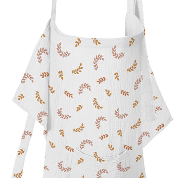 Wimst Muslin Nursing Cover Breastfeeding For Women, Soft And Breathable Breastfeeding Cover With Rigid Hoop For Nursing Apron (L