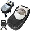 Carseat Cover For Winter, 2 In 1 Infant Car Seat Cover - Cold Weather Canopy Cover For Baby Seat Or Stroller With Warm Thickened