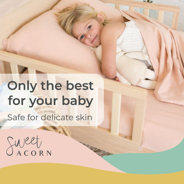 Sweet Acorn 3 Piece Toddler Bedding Sets - Organic Cotton Jersey Knit - Fits Convertible Cribs And Mattresses - 9' X 28' X 52'