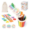 nunukuids Montessori Toys for 1+ Wooden Color Sorting Toys for Toddlers 1-3 Year Old Toddlers Fine Motor Skills Development Colo