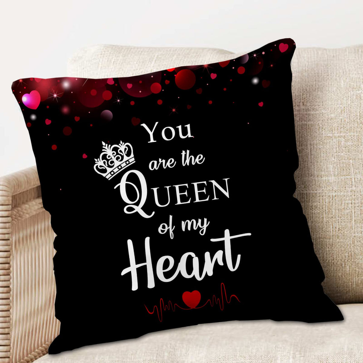 ME & YOU Valentine Day Gift for Girls | Love Cushion Gift for Wife | Romantic Gift for Girlfriend On Birthday Gift, Love Gift, V