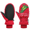 Toddler Mittens Winter Snow Glove Waterproof Mitten Warm Fleece Kid Ski Gloves For Boys Girls Red Dinosaur M
