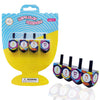The Dreidel Company Multi Colored Hand Painted Wooden Dreidels, The Hanukkah Game, Let'S Play Dreidel (4-Pack)