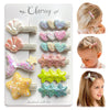 Glitter Mermaid Hair Clips For Girls, 10Pcs Non Slip Fully Lined Alligator Clips Hair Accessories For Baby Toddlers Kids Teens B