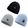 Simple Knitted Baby Beanie Hip-Hop Boys Winter Hat Toddler Kids Bonnet For Girl 0-5Y (3Pcs-K, L)