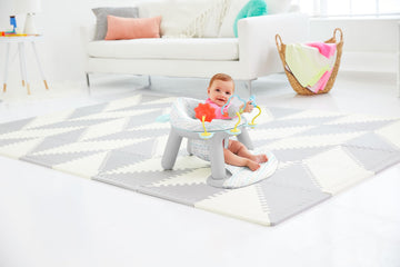 Skip Hop 2-In-1 Sit-Up Activity Baby Chair, Silver Lining Cloud