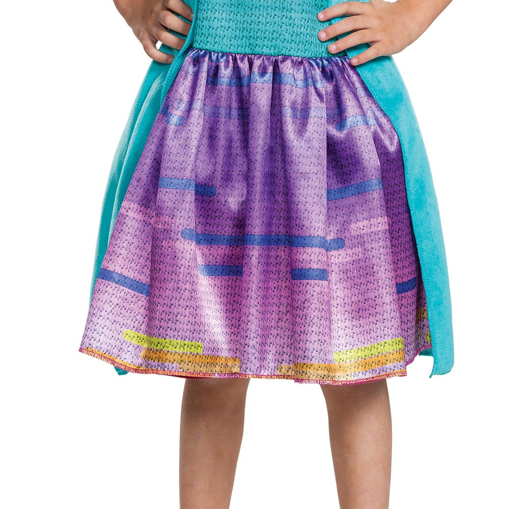 Poppy Troll Costume, Trolls World Tour Rainbow Poppy Costume For Kids With Headpiece, Deluxe Size Medium (7-8)