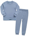 Vaenait Baby Kids Long Sleeve Modal Sleepwear Pajamas 2Pcs Set Modal Powderblue M