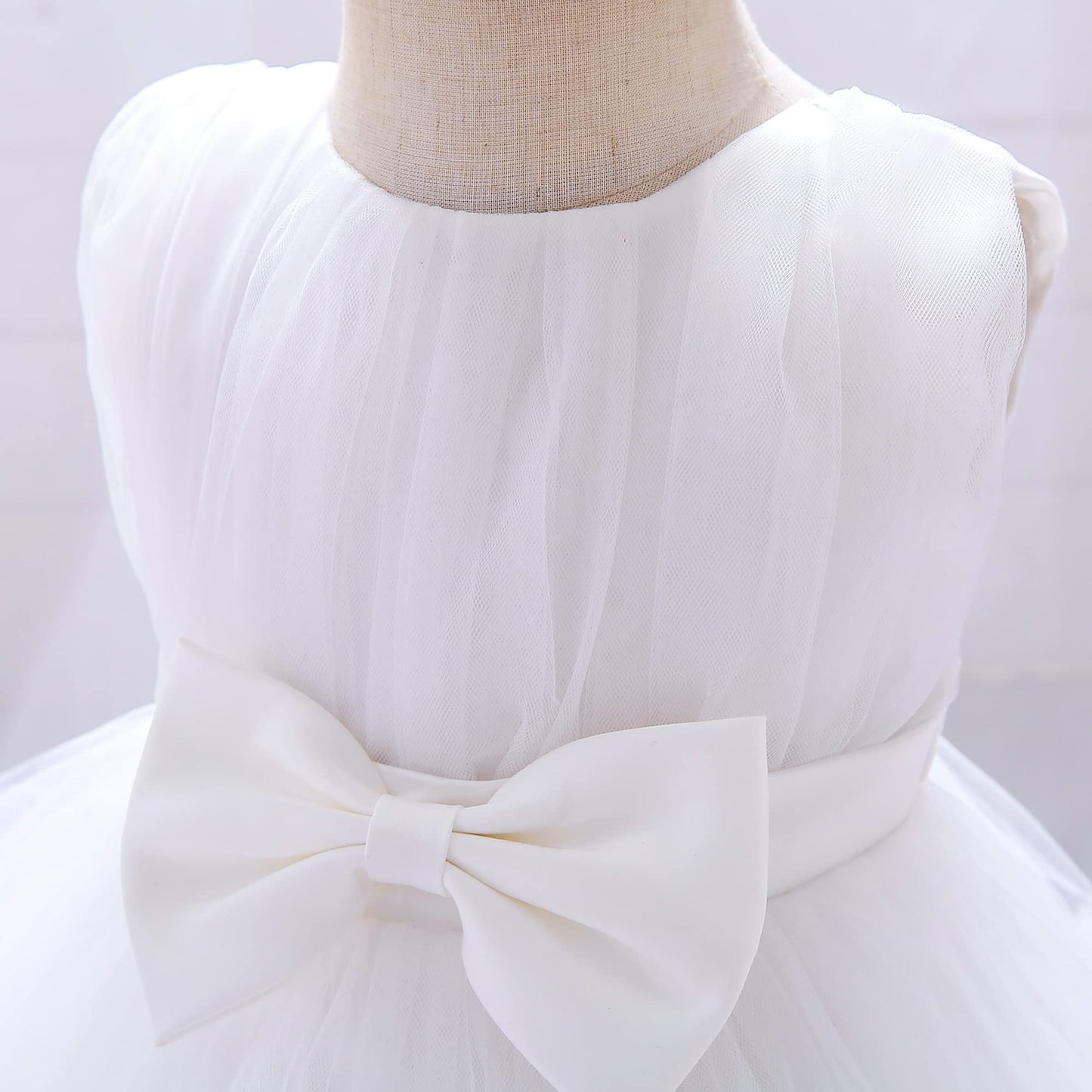 Tuiji Baby Girl Baptism Wedding Dresses Christening Dresses For Baby Girl 6 12 Months White Toddler Dresses 70