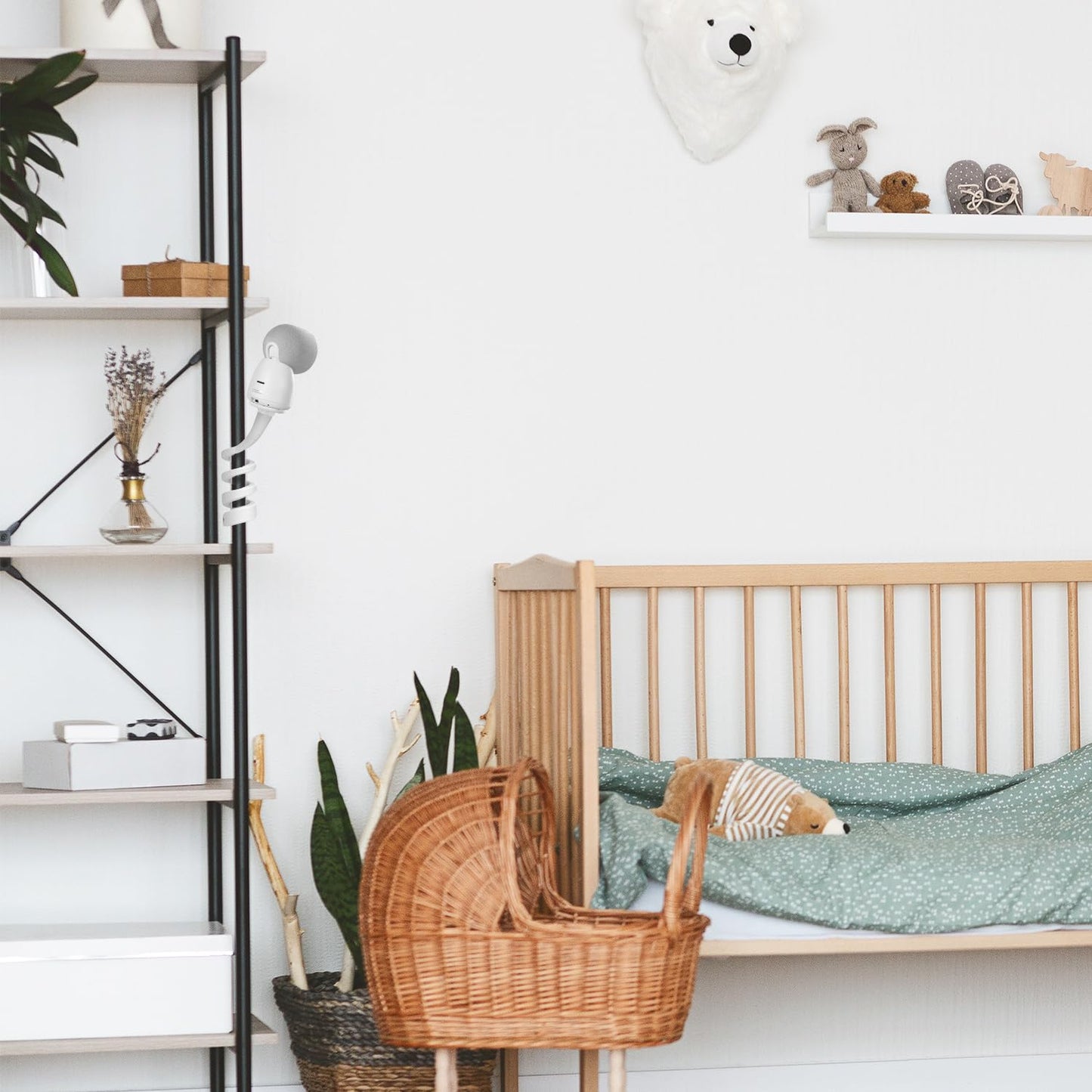 Koroao Flexible Twist Mount For Arenti Baby Monitor/Arenti 3Mp Baby Monitor,No Tools Or Wall Damage Required (White)