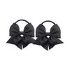 Lddcx Hair Tie, Baby Girls' Hair Ties With Bows For Toddler Ponytail Holders, Small Hair Ties, Fabric, Black, 1 Count