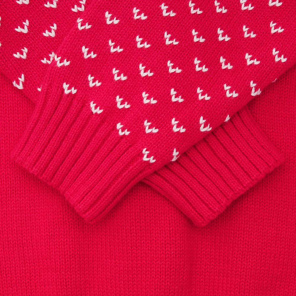 Sanmio Toddler Baby Boys Girls Deer Christmas Cardigan Sweater Long Sleeve Button-Up Coat 6M-4T Red