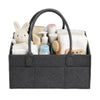 Kemiv Felt Diaper Caddy Organiser Bag, Dark Grey.