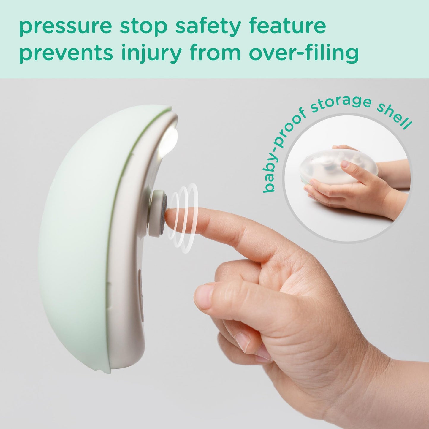 Olababy Rechargeable Electric Baby Nail Trimmer | Newborn Nail Clipper | Electronic File For Babies | Infant/Toddler Nail Groomi