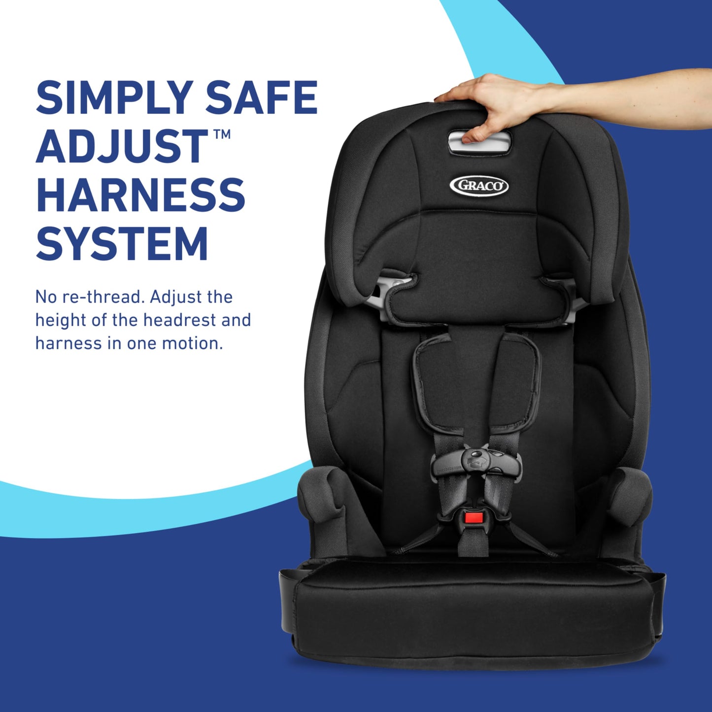 Graco Tranzitions 3-in-1 Harness Booster Car Seat, Forward Facing Car Seat, Highback, to Backless Booster, Eloise