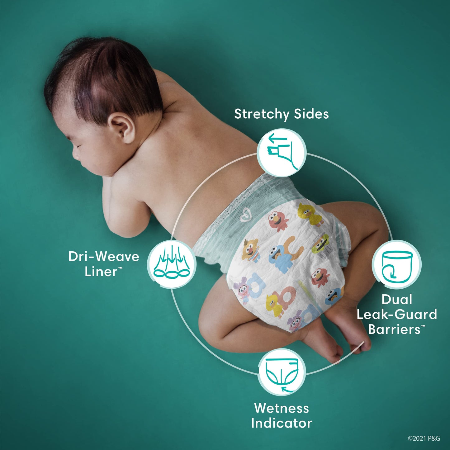 Pampers Pampers Baby-Dry Diapers Size 1 120 Count, 120 Count