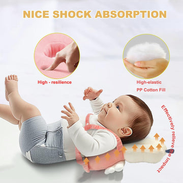 Minochi Baby Head Protector Backpack, Adjustable Baby Head Protection Backpack With Baby Knee Pads For Crawling, Soft, Breathabl