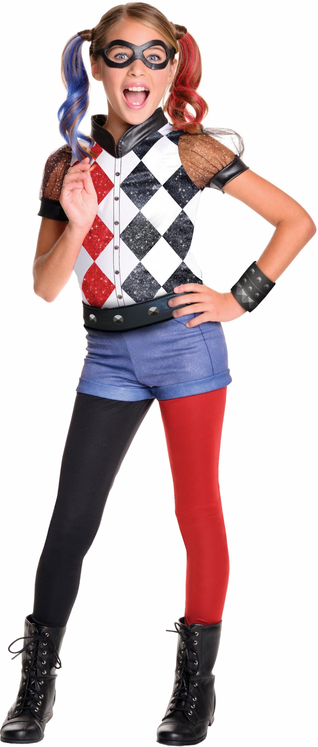 Rubies DC Superhero Girls: Harley Quinn Costume for Kids, Girls Medium